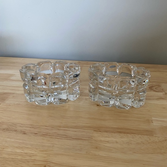 Mikasa Other - 2 Mikasa crystal votive candle holders